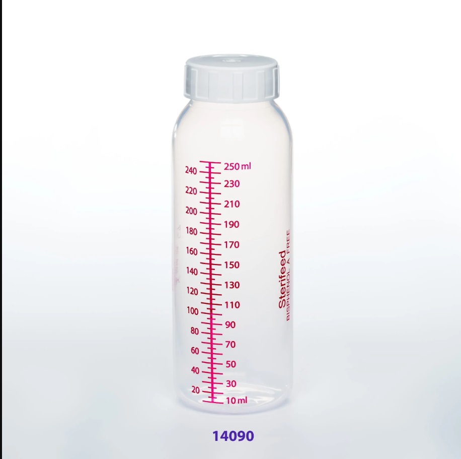 Sterifeed Reusable Milk Storage Bottles in Tamper Evident