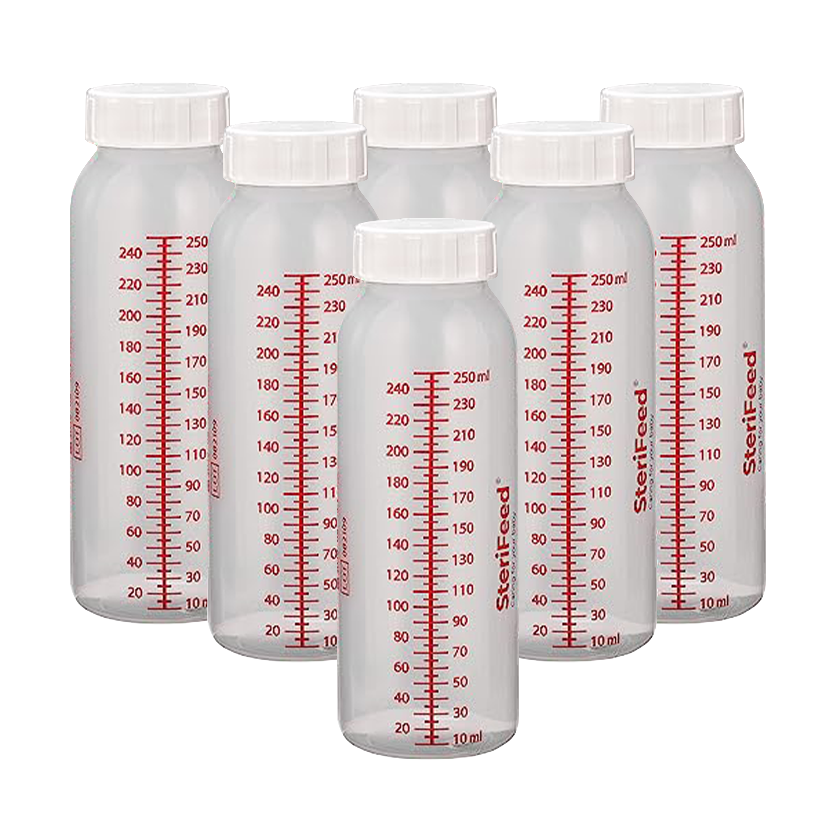 Bouteilles réutilisables en sacs à témoin d'effraction (250 ml ou 130 ml),  6 par paquet - Mothers Choice Products