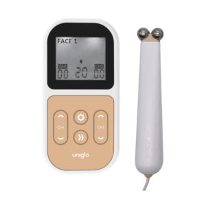 TensCare Uniglo and Uniwand Beauty Combo Face and Body Toning with EMS and Microcurrent Technology