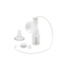 Ameda HygieniKit® sets for short-term use (length of stay) including a bottle, tubing, a breast shield, a valve and other components shown on a white background.
