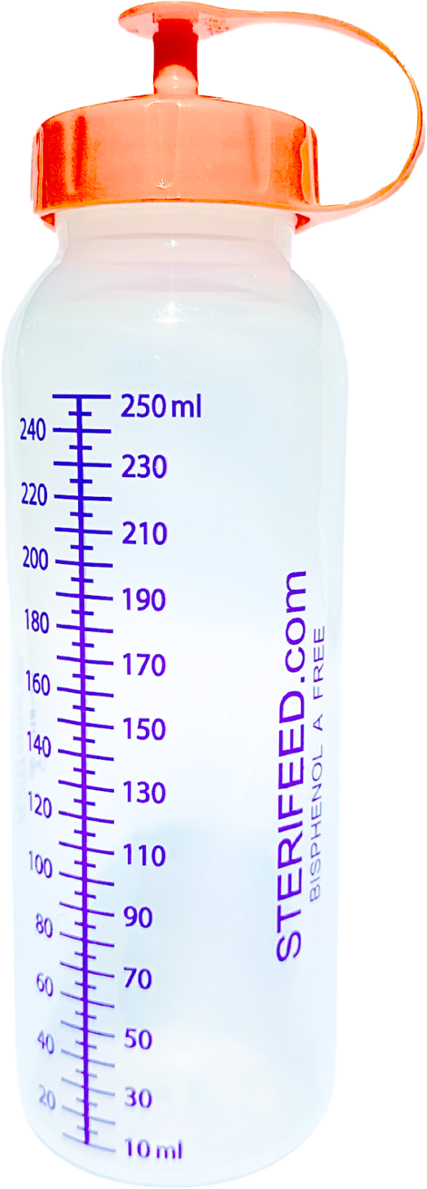 Sterifeed Milk Prep System Dispoasable Bottle Orange Lid